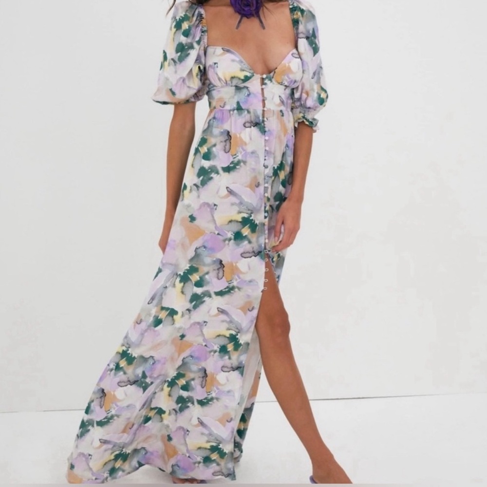 For Love and Lemons Maxi Dress Megan Purple